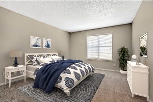Apartment clean bedroom